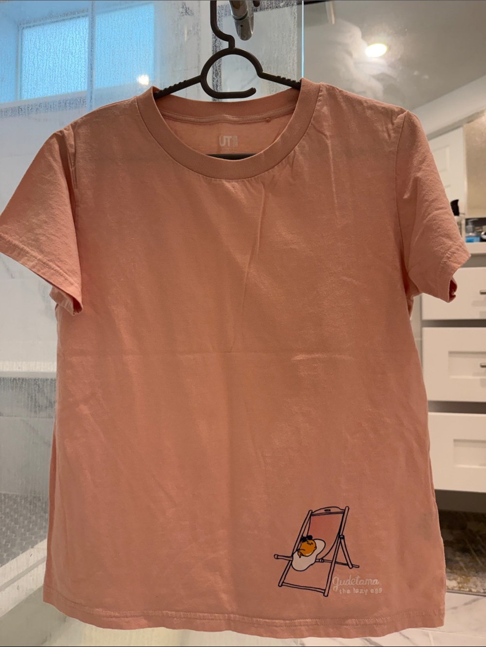 Uniqlo Light Pink Gudetama Graphic Tee